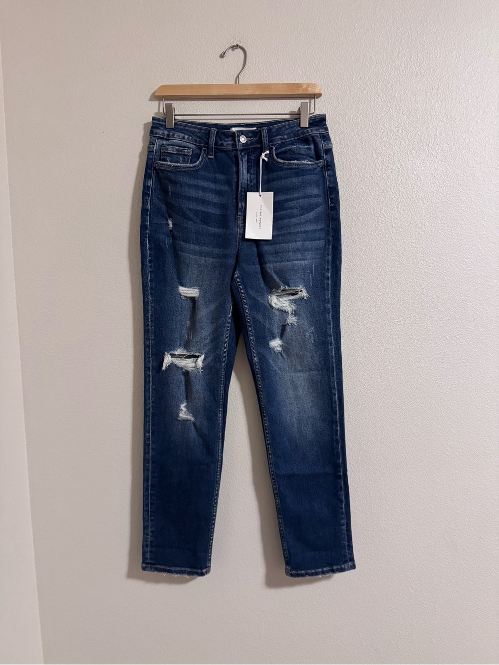 Flying Monkey Women’s Medium Indigo Ripped Skinny Jeans